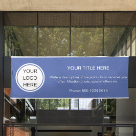 Werbung für moderne Firmenlogos Blau Banner