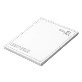 Werbung für moderne Firmenlogos Notizblock (Rotiert)