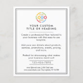 Werbung für moderne Schwarz-Weiß-Firmenlogos Flyer (Vorne)