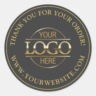 Werbung für Navy-Gray-Gold-Logos für kundenspezifi Runder Aufkleber