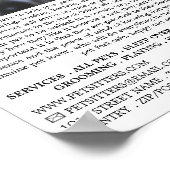 Werbung für niedliche Hunde, Haustiere Poster (Ecke)