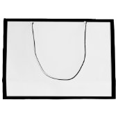 Werbung für niedliche Schwarz-Weiß-Unternehmen Große Geschenktüte (Rückseite)