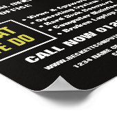 Werbung für Notebooks, Computerreparaturen Poster (Ecke)