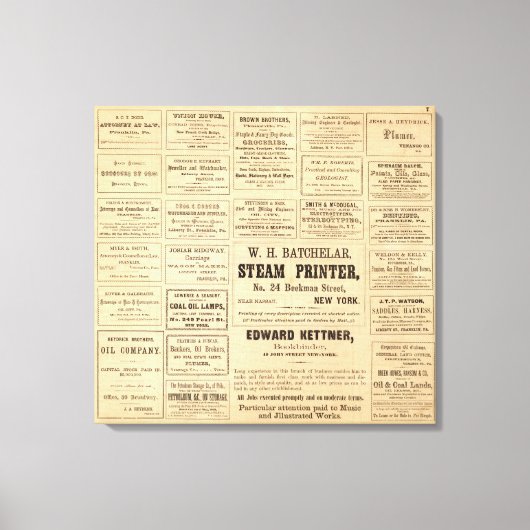 Werbung für Öl Leinwanddruck (Vorderseite)