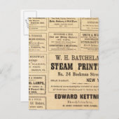 Werbung für Öl Postkarte (Vorne/Hinten)