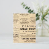 Werbung für Öl Postkarte (Stehend Vorderseite)