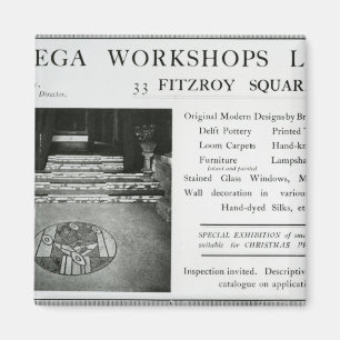 Werbung für Omega Workshops Ltd Magnet