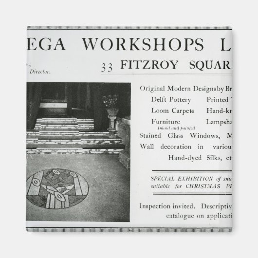 Werbung für Omega Workshops Ltd Magnet (Vorne)