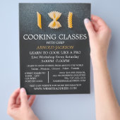 Werbung für Pasta, Kochkurse Flyer (Hand)