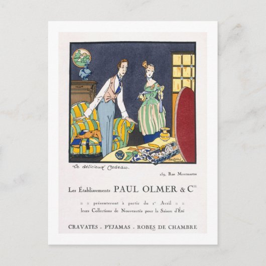 Werbung für Paul Olmer's Summer Collection Postkarte (Vorderseite)