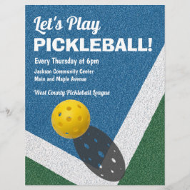 Werbung für Pickleball-Spiele Flyer