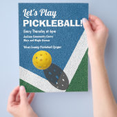 Werbung für Pickleball-Spiele Flyer (Hand)