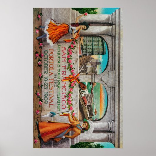 Werbung für Portola Festival (Frauen) Poster (Vorne)