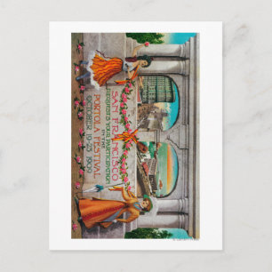 Werbung für Portola Festival (Frauen) Postkarte