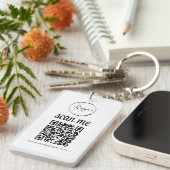 Werbung für QR-Code-Geschäftslogos Schlüsselanhänger (Vorderseite rechts)