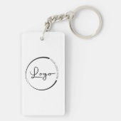 Werbung für QR-Code-Geschäftslogos Schlüsselanhänger (Rückseite)