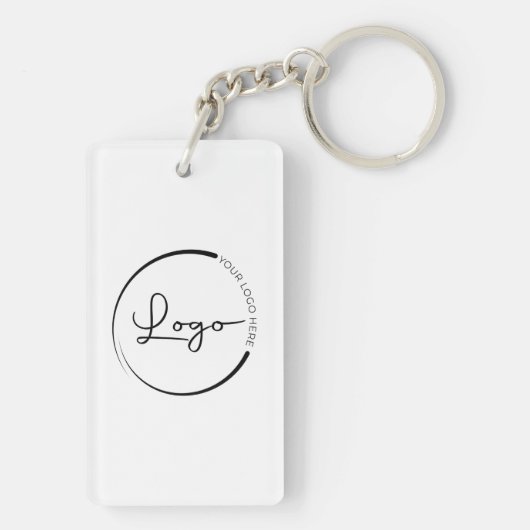 Werbung für QR-Code-Geschäftslogos Schlüsselanhänger (Rückseite)