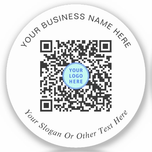 Werbung für QR-Code-Logos für Unternehmen Aufkleber (Vorderseite)