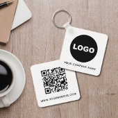 Werbung für QR-Logos für moderne Unternehmen Schlüsselanhänger