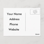 Werbung für Real Anwesen Agent Realty Company Post Postkarte (Rückseite)