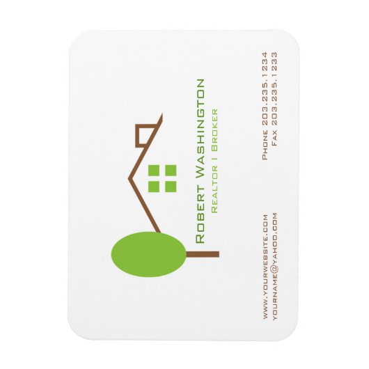 Werbung für Real Anwesen Broker Magnet (Vertikal)