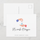 Werbung für Real Anwesen Postkarte (Vorne/Hinten)