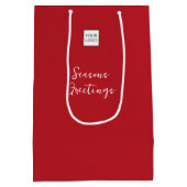 Werbung für Red-Logo Mittlere Geschenktüte (Rückseite)