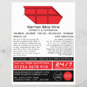 Werbung für Red Skip, Skip/Dumpster Company Flyer (Vorne)