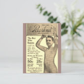 Werbung für Retro-Unterwäsche Postkarte (Stehend Vorderseite)