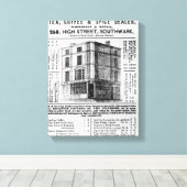 Werbung für Robert Jones, Tee Leinwanddruck (Insitu (Holzboden))