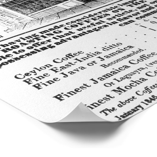 Werbung für Robert Jones, Tee Poster (Ecke)