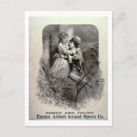 Werbung für "Romeo und Julia", Starring emm Postkarte (Vorderseite)