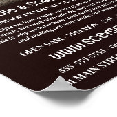 Werbung für rustikale Kerzen, Kerzen und Seifen Poster (Ecke)