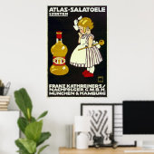 Werbung für Salat Poster (Heimbüro)