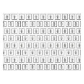 Werbung für Schwarz-weiße Logos Tischdecke (Vorderseite (Horizontal))