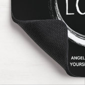 Werbung für Schwarzweiß-Logos Mousepad (Ecke)