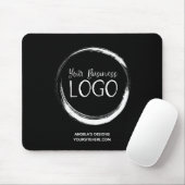Werbung für Schwarzweiß-Logos Mousepad (Mit Mouse)