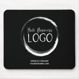 Werbung für Schwarzweiß-Logos Mousepad