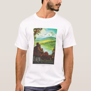 Werbung für Science-Fiction-Reisen, Planet Erde T-Shirt
