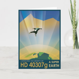 Werbung für Science-Fiction-Reisen, Planet HD 4030 Karte