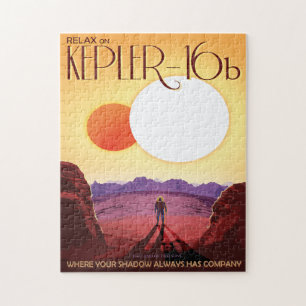 Werbung für Science-Fiction-Reisen, Planet Kepler- Puzzle