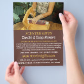 Werbung für Seifenherstellung, Kerzen und Seifenhe Flyer (Hand)