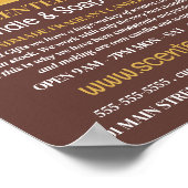 Werbung für Seifenherstellung, Kerzen und Seifenhe Poster (Ecke)