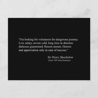 Werbung für Shackelton NIMROD Expedition 1907 Postkarte