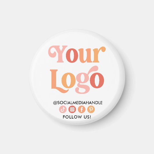 Werbung für Social Media für kundenspezifische Log Magnet (Vorne)