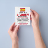 Werbung für Spanische Flagge, Spanische Sprachkurs Flyer (Gruppe)