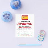 Werbung für Spanische Flagge, Spanische Sprachkurs Flyer (Einzeln)