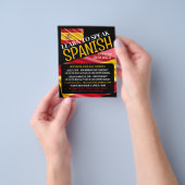 Werbung für Spanische Flagge, Spanische Sprachkurs Flyer (Gruppe)
