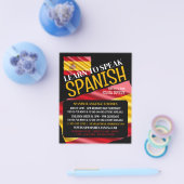 Werbung für Spanische Flagge, Spanische Sprachkurs Flyer (Einzeln)