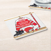 Werbung für Sportgeräte Bar Rechteckiger Pappuntersetzer (angewinkelt)